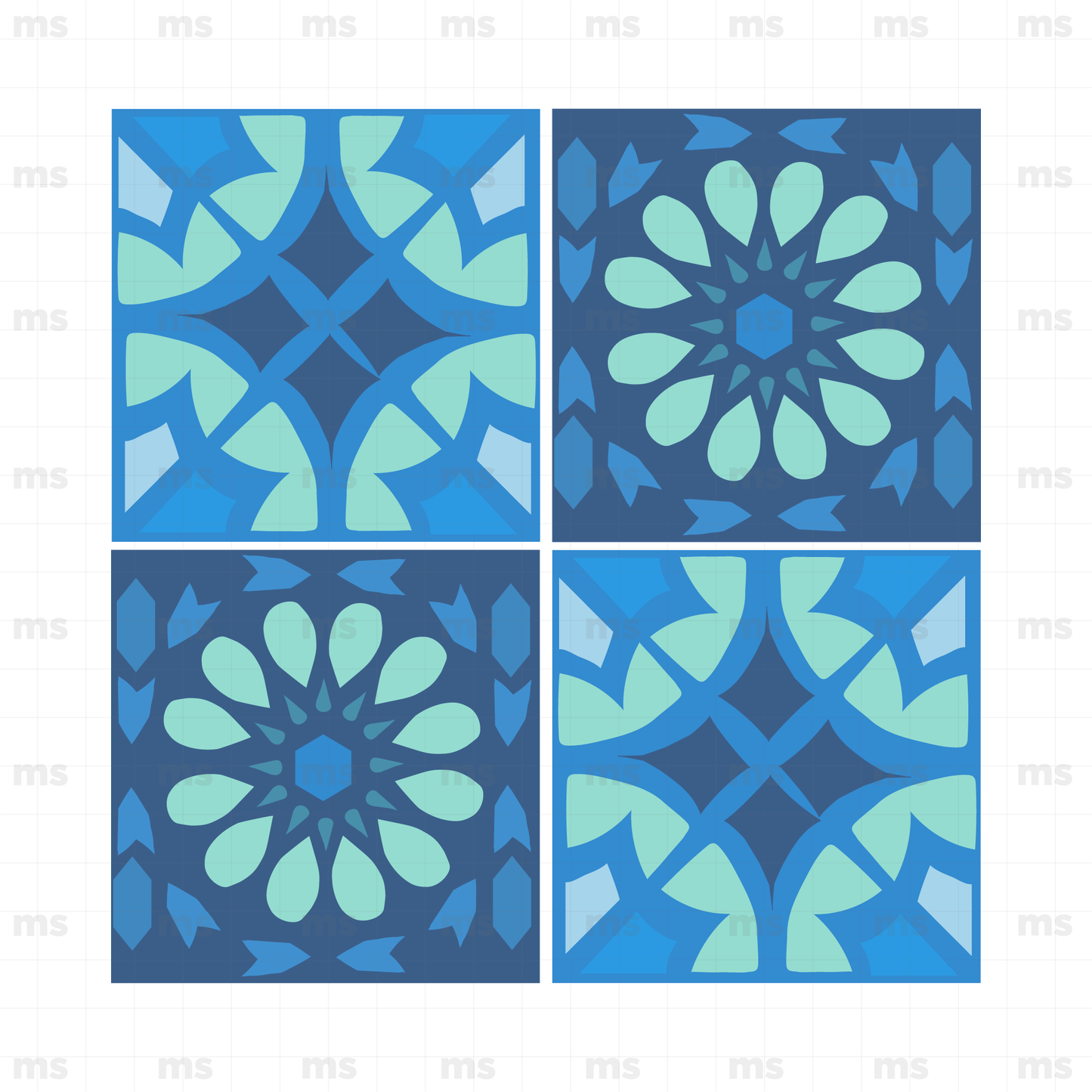 Mosaico azul