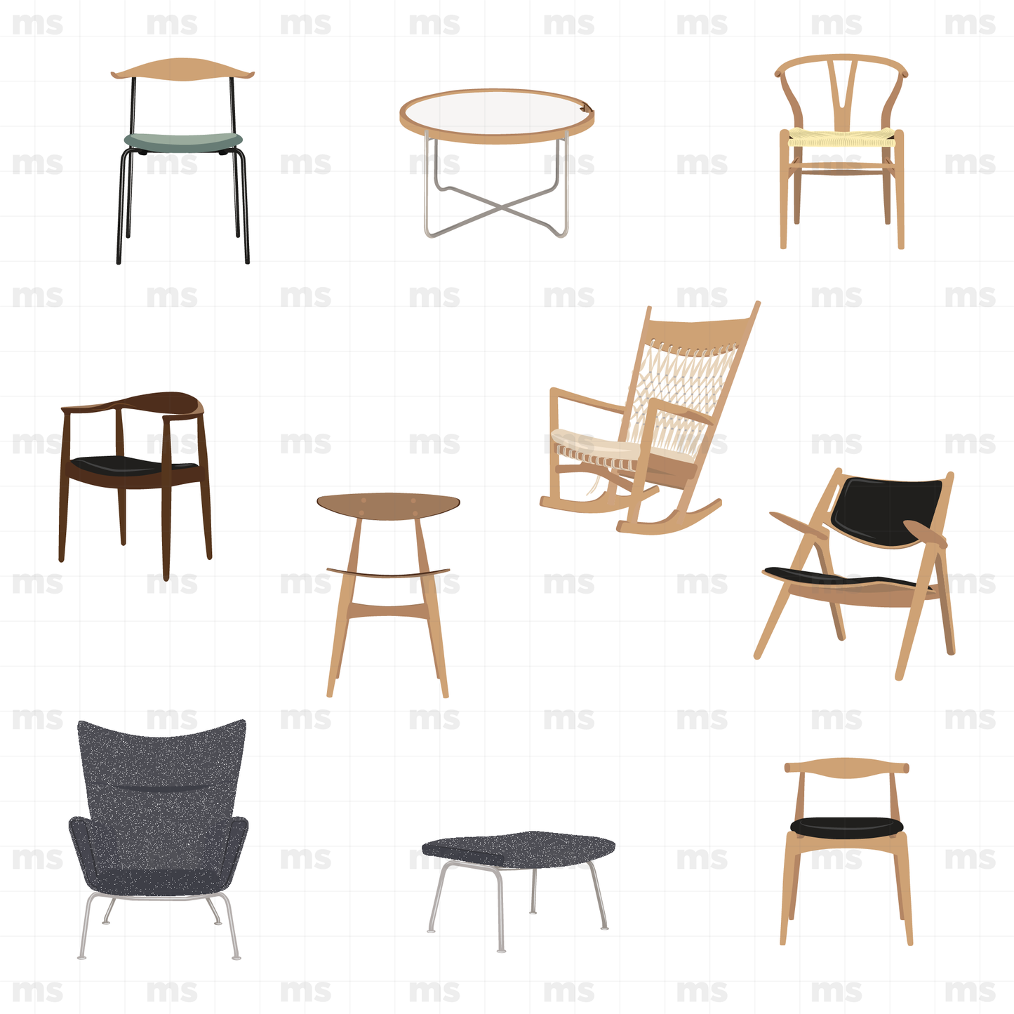 Mobiliario Hans Wegner